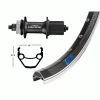 Roue Arrière 26 Pouces Avec Moyeu Shimano Deore Pour Frein à Disque Centerlock Et Jante Exal ZX 19